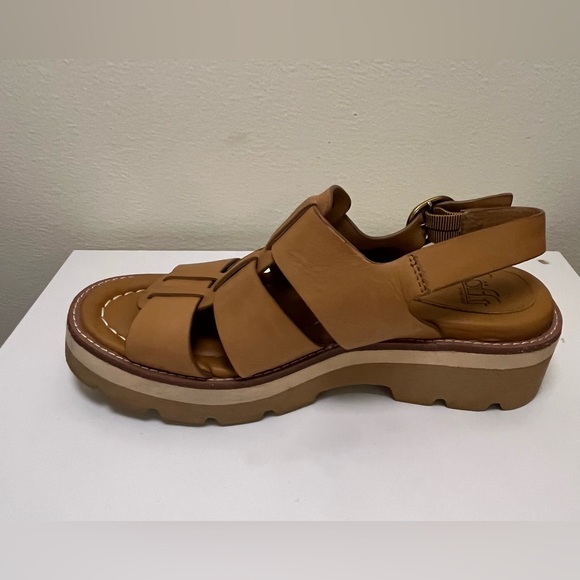 Sofft Women's Patrina platform leather sandals, Tan, Size 8 - Picture 7 of 9